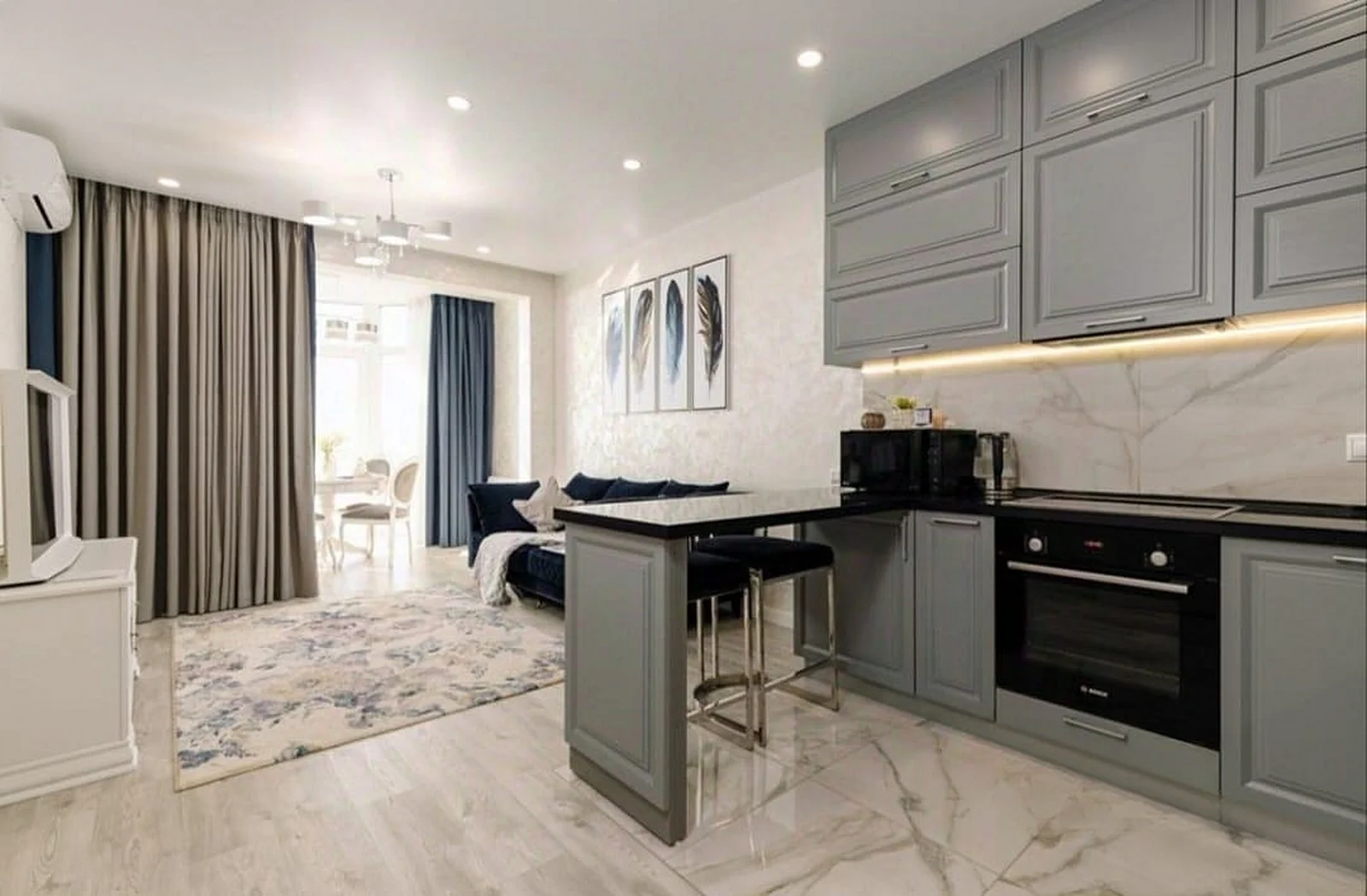 Квартира 60 м², 2-комн., Белый дворец, Сочи – фото 2