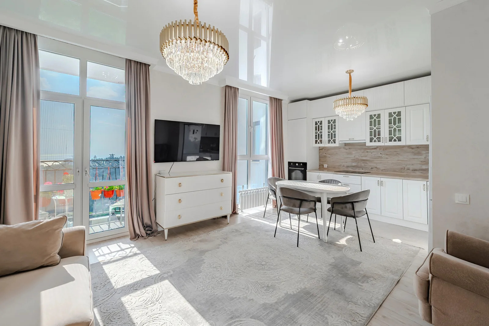 Квартира 63 м², 2-комн., Меркато, Сочи