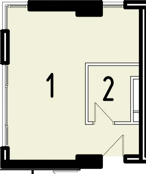 Апартаменты 28 м², Моравия, Сочи – фото 12