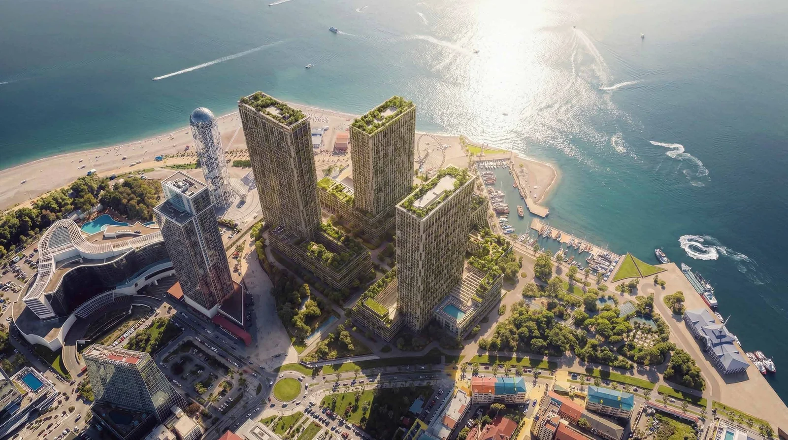 Апартаменты 28,7 м², 1-комн., Silk Towers, Батуми – фото 8