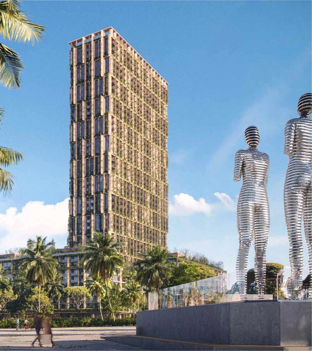 Silk Towers, Батуми – башня и скульптура «Али и Нино» на набережной